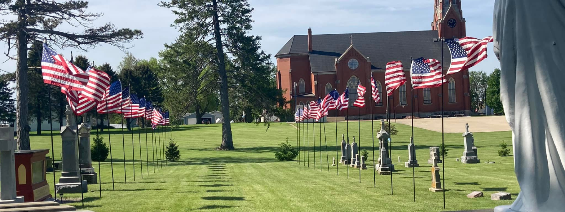 Flags at Cemetery